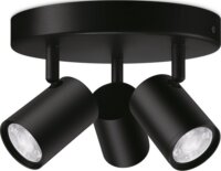 WiZ IMAGEO WiFi Okos Mennyezeti 3 spotos LED lámpa - Fekete