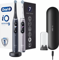 Oral-B iO Series 9 Magnetikus Elektromos fogkefe DuoPack - Fekete/Rózsaszín (2 db)