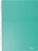 Esselte Colour'Breeze 80 lapos A5 kockás spirálfüzet - Zöld