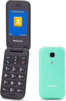 Panasonic KX-TU400 Senior Kihajtható Mobiltelefon - Türkiz