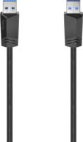 Hama 200624 USB-A apa - USB-A apa 3.0 Adat és töltő kábel - Fekete (1,5m)