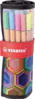 Stabilo Pen 88 ARTY Tűfilc készlet - Vegyes színek (25 db / csomag)
