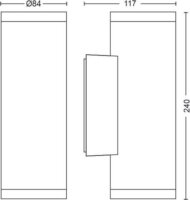 Philips Hue Appear 1180lm Fali LED lámpa - Fekete