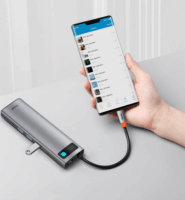 Baseus Metal Gleam Series CAHUB-CT0G 100W Dokkoló