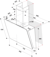 Whirlpool WHVS 90F LT C K Páraelszívó - Fekete