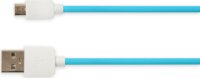 iBox IKUMD3A USB-A apa - Micro USB apa 2.0 Adat és töltőkábel - Kék (1m)