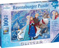Ravensburger Jégvarázs Csillogó hó - 100 darabos XXL puzzle