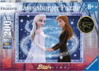 Ravensburger Jégvarázs Elbűvölő nővérek Világító XXL puzzle 200 darabos