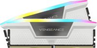Corsair 32GB / 6000 Vengeance RGB White DDR5 RAM KIT (2x16GB) (CL40)