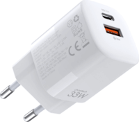 Choetech PD33W USB-C + USB-A Hálózati Töltő - Fehér (33W)