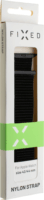 Fixed Apple Watch S1/2/3/4/5/6/7/SE Nylon szíj 42/44/45 mm - Reflektív Fekete