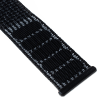 Fixed Apple Watch S1/2/3/4/5/6/7/SE Nylon szíj 42/44/45 mm - Reflektív Fekete