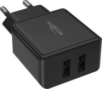 Ansmann HC212 Hálózati 2xUSB töltő - Fekete (12W)