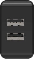 Ansmann HC212 Hálózati 2xUSB töltő - Fekete (12W)