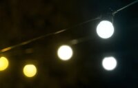 Twinkly Festoon TWF040GOP Kül-/Beltéri LED Fényfüzér 20m - Meleg-Hideg Fehér