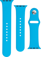 Fixed Apple Watch S1/2/3/4/5/6/7/SE Szilikon szíj 38/40/41 mm - Sötét kék