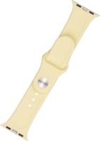 Fixed Apple Watch S1/2/3/4/5/6/7/SE Szilikon szíj 38/40/41 mm - Világossárga