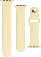 Fixed Apple Watch S1/2/3/4/5/6/7/SE Szilikon szíj 38/40/41 mm - Világossárga