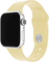 Fixed Apple Watch S1/2/3/4/5/6/7/SE Szilikon szíj 38/40/41 mm - Világossárga