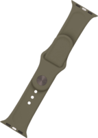 Fixed Apple Watch S1/2/3/4/5/6/7/SE Szilikon szíj 38/40/41 mm - Olivazöld