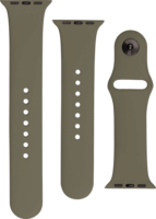 Fixed Apple Watch S1/2/3/4/5/6/7/SE Szilikon szíj 38/40/41 mm - Olivazöld