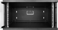 S-Link 19" Fali rack szekrény 4U 530x400mm - Fekete