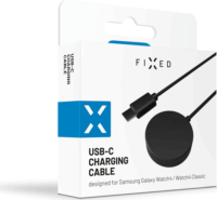 Fixed FIXDW-780 Samsung Galaxy Watch 4 Okosóra töltő kábel - Fekete