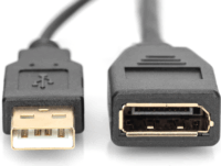 Digitus AK-330101-002-S USB/HDMI apa - DisplayPort anya Adapter