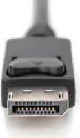 Digitus AK-330111-020-S USB/HDMI - DisplayPort kábel 2m - Fekete