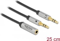 Delock 66740 3.5mm Jack apa - 2x3.5mm Jack anya Adapter