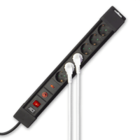 ACT AC2450 Túlfeszültségvédő elosztó 6 aljzatos 1,5m - Fekete