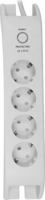 S-Link SPG3040 250V Túlfeszültség védő elosztó 4 aljzatos 2m - Fehér