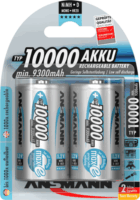 Ansmann 10000mAh NiMh Újratölthető D elem (10db/csomag)