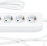 REV 00251201 230V Elosztó 6 aljzatos 1.4m - Fehér