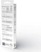 Savio CL-167 USB-A apa - Micro USB apa Adat és töltő kábel - Fehér (3m)