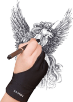 XP-Pen AC08 Rajzkesztyű - Fekete (M-méret)