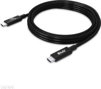 Club3D CAC-1575 USB-C apa - USB-C apa 4 Adat és töltő kábel - Fekete (2m)