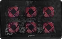 Savio COS-01 17,3" Laptop hűtőpad - Fekete