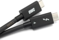 OWC Thunderbolt 4 USB-C apa - USB-C apa 4.0 Adat- és töltőkábel - Fekete (2m)