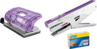 Esselte Colour'Breeze Kétlyukú 10 lap kapacitású lyukasztó - Lila