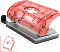 Esselte Colour'Breeze Kétlyukú 10 lap kapacitású lyukasztó - Piros