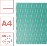 Esselte Colour'Breeze 80 lapos A4 vonalas spirálfüzet - Zöld