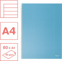 Esselte Colour'Breeze 80 lapos A4 vonalas spirálfüzet - Kék
