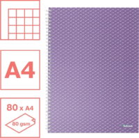 Esselte Colour'Breeze 80 lapos A4 kockás spirálfüzet - Lila