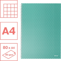 Esselte Colour'Breeze 80 lapos A4 kockás spirálfüzet - Zöld