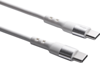 Akyga AK-USB-40 60W USB-C apa - USB-C apa Adat és töltő kábel - Fehér (1m)