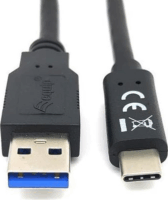 Equip 128362 USB-A apa - USB-C apa 3.2 kábel - Fekete (2m)