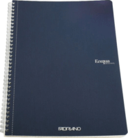 Fabriano Ecoqua 70 lapos A4 kockás spirálfüzet - Sötétkék