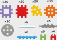 Marionex Mini Waffle 140 darabos építő készlet