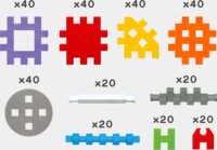 Marionex Konstruktor Mini Waffle 300 darabos építőjáték készlet